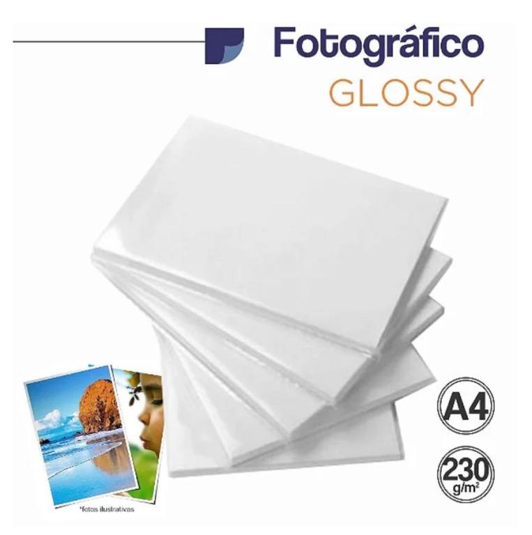 PAPEL FOTO GLOSSY SICLO 230G A4 UN