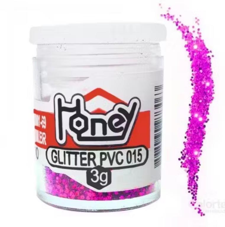 GLITTER PVC HONEY PINK 3G