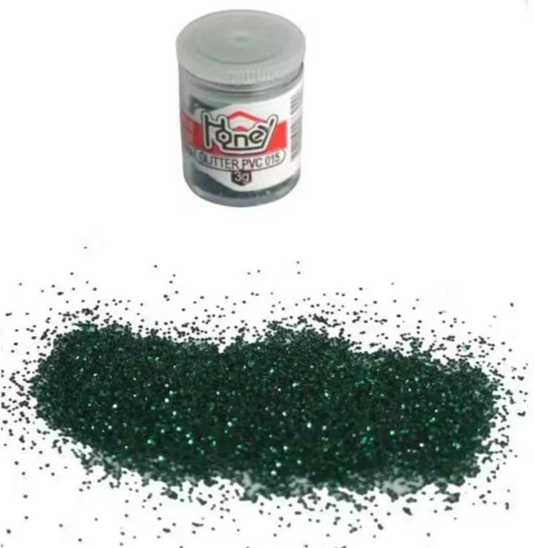 GLITTER PVC HONEY VERDE BANDEIRA 3G