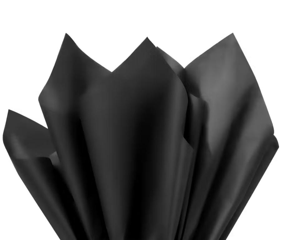PAPEL SEDA PRETO 48X60