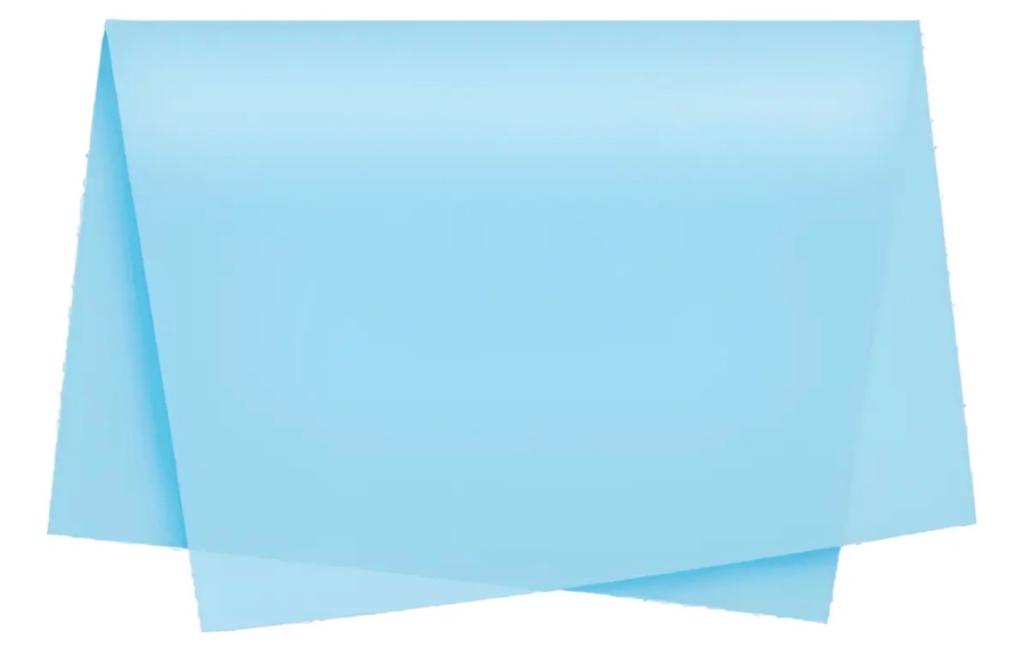 PAPEL SEDA AZUL CLARO 48X60