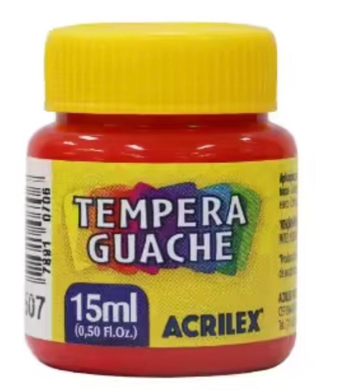 TINTA GUACHE VERMELHO FOGO 15ML