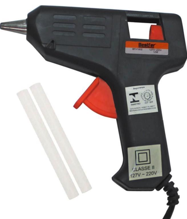 PISTOLA COLA QUENTE GRANDE 40W BIVOLT