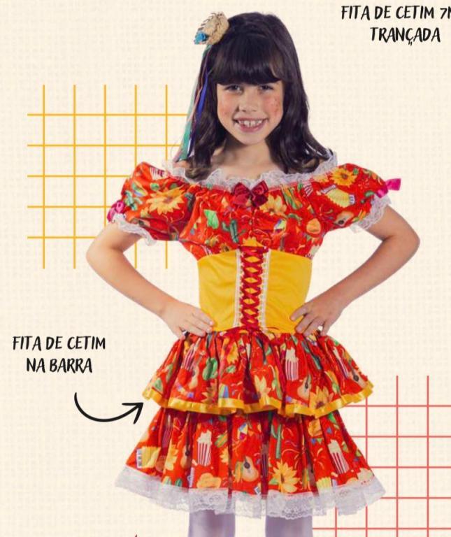 VESTIDO JUNINO CIGANINHA TAM. GG