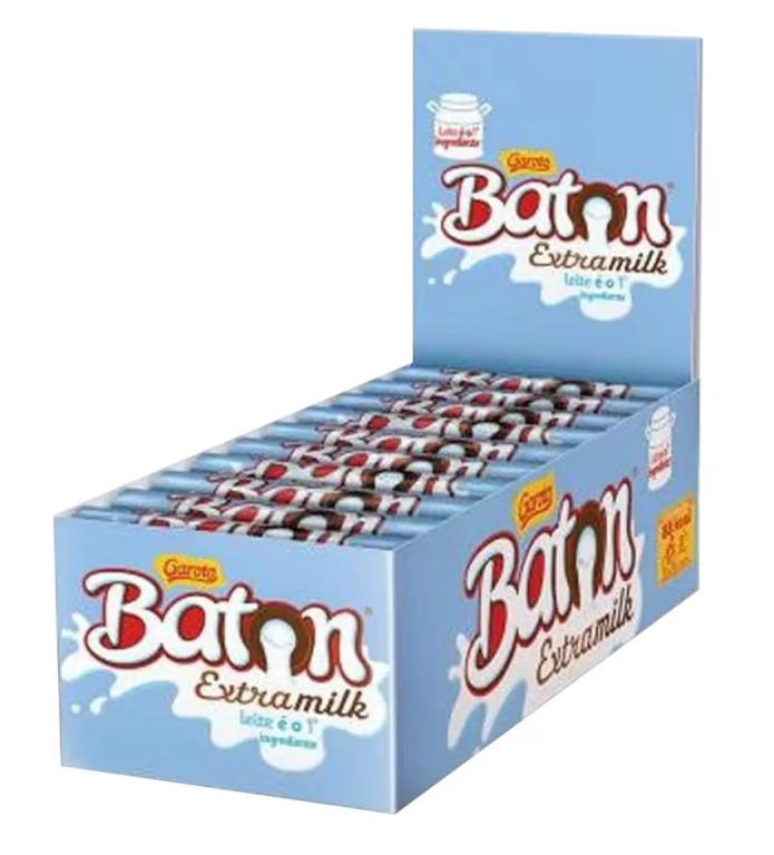 BATON GAROTO CHOCOLATE EXTRA MILK
