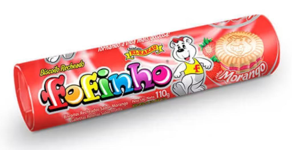 BISCOITO RECHEADO FOFINHO MORANGO CX/30X110G