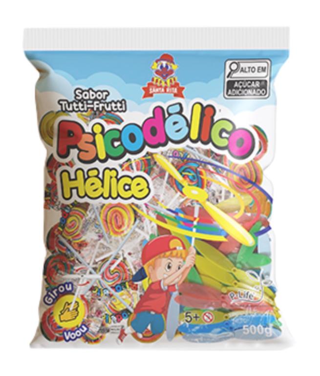 PIRULITO SANTA RITA PSICODELICO C/ HELICE C/50UN 500G