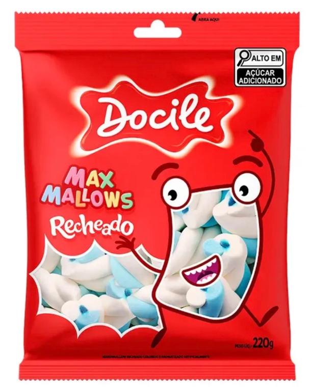 MARSHMALLOWS DOCILE TORCAO RECH. AZUL/BRANCO 220G