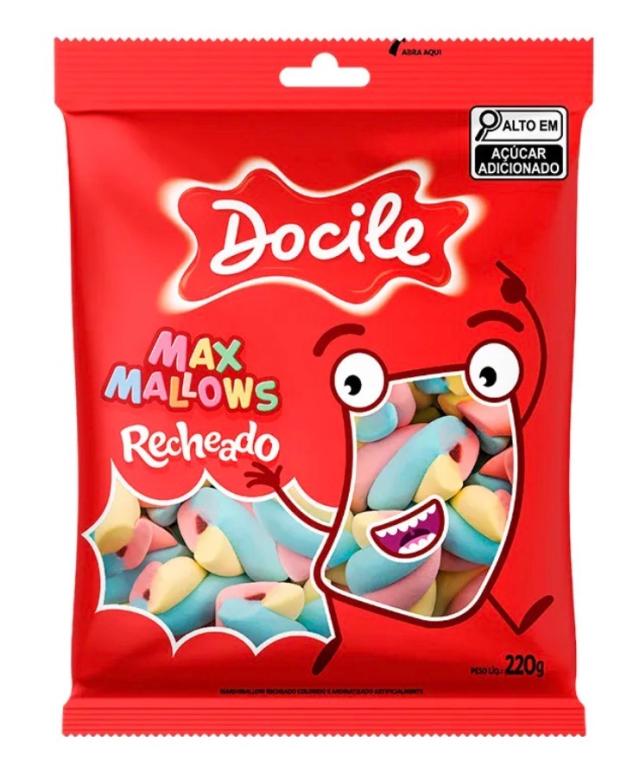 MARSHMALLOWS DOCILE TORCAO RECH. COLORIDO 220G