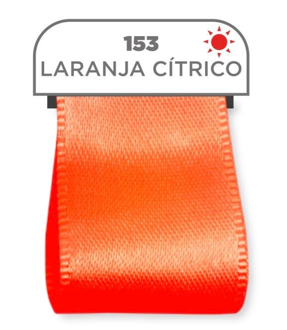 FITA DE CETIM GITEX 07MM LARANJA CITRICO REF. 153 C/10MT