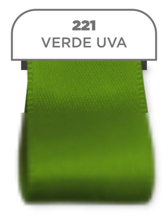FITA DE CETIM GITEX 10MM VERDE UVA REF. 221 C/10MT