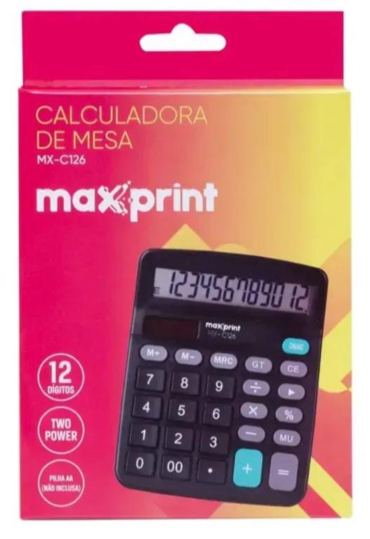 CALCULADORA MESA 12 DIG. MAXPRINT