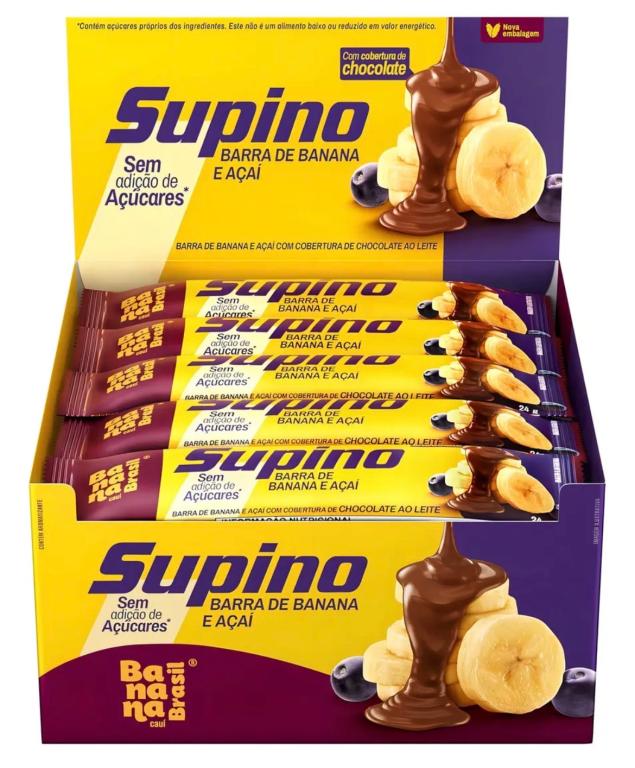 BARRA SUPINO ZERO ACUCAR BANANA/ACAI 24G