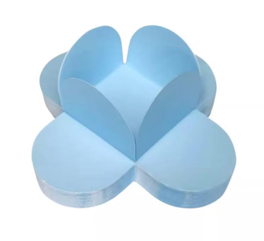 PORTA BOMBOM TEMA FESTA LISO AZUL BEBE C/50UN