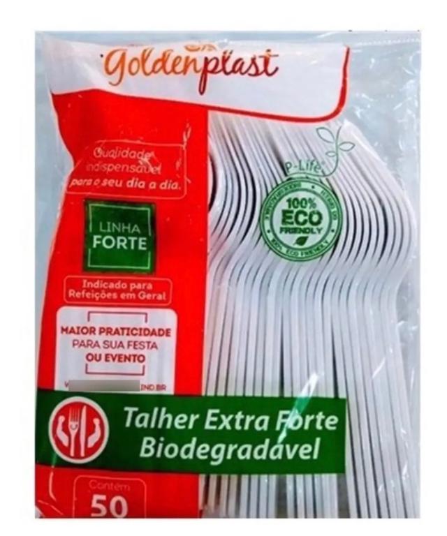 GARFO REFEICAO MASTER GOLDENPLAST BRANCO C/50UN