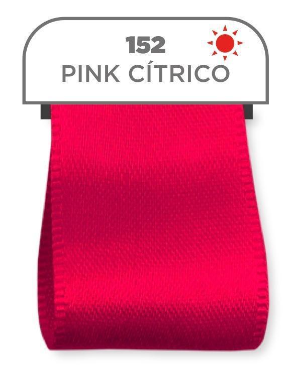 FITA DE CETIM GITEX 07MM PINK CITRICO REF. 152 C/10MT