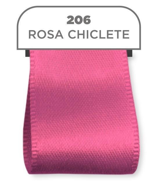 FITA DE CETIM GITEX 38MM ROSA CHICLETE REF. 206 C/10MT