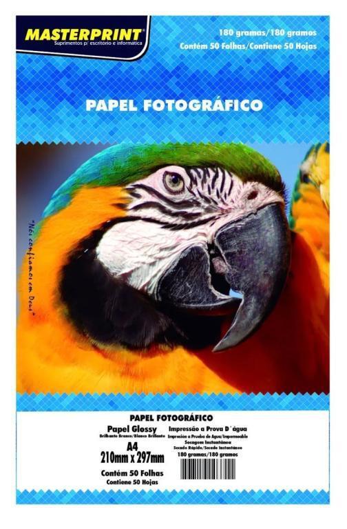 PAPEL FOTO GLOSSY SICLO 180G A4 C/50UN