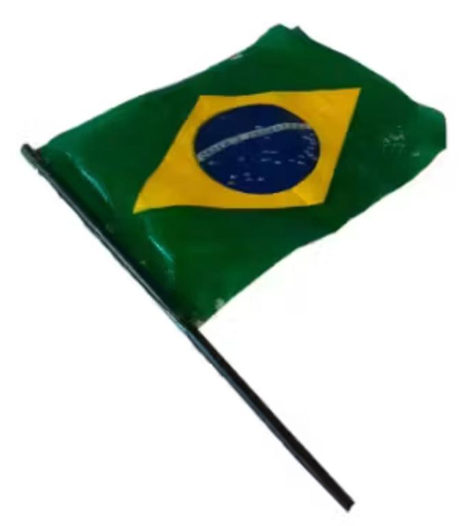 BANDEIRA PLAST. BRASIL 50X79CM