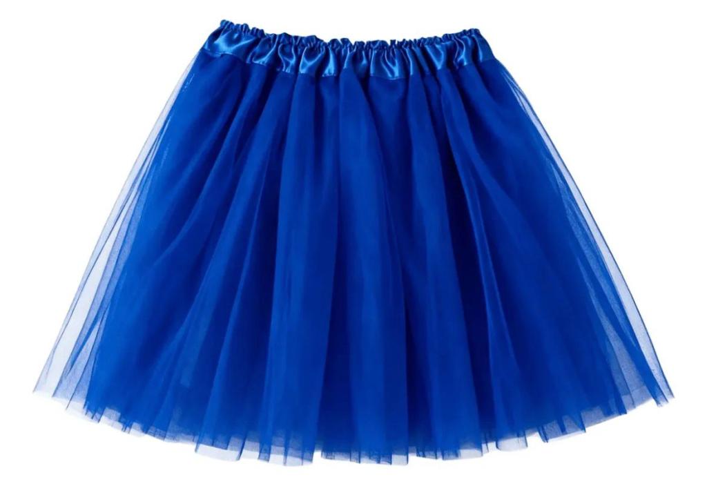 SAIA DE TULE AZUL ESCURO 30CM