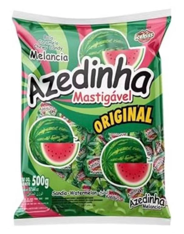BALA MASTIG. ICEKISS AZEDINHA MELANCIA 500G