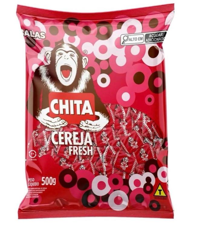 BALA MASTIG. CHITA CEREJA FRESH 500G