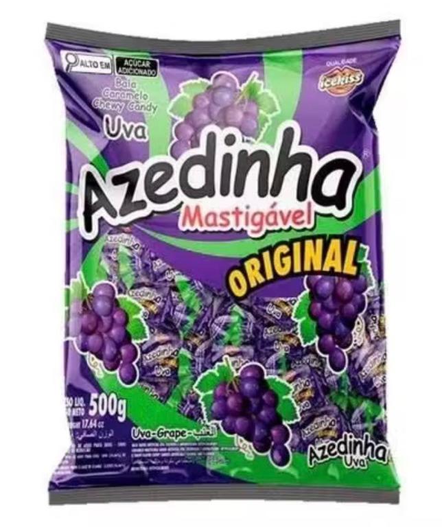 BALA MASTIG. ICEKISS AZEDINHA UVA 500G
