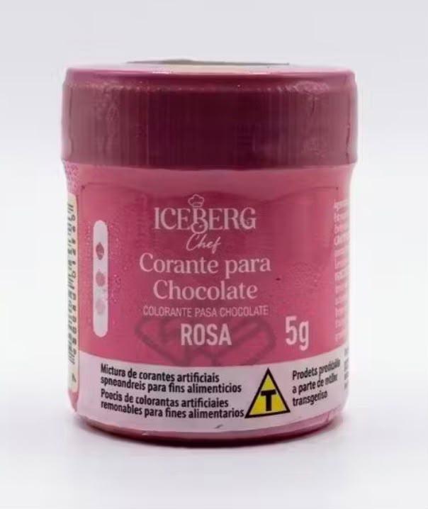 CORANTE EM PO ICEBERG P/ CHOCOLATE ROSA 5G