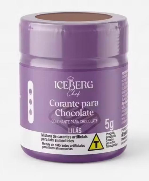 CORANTE EM PO ICEBERG P/ CHOCOLATE LILAS 5G