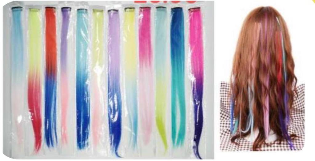 MECHAS LISA COLORIDAS LONGA