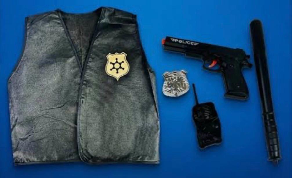 KIT POLICIAL INFANTIL C/05PCS