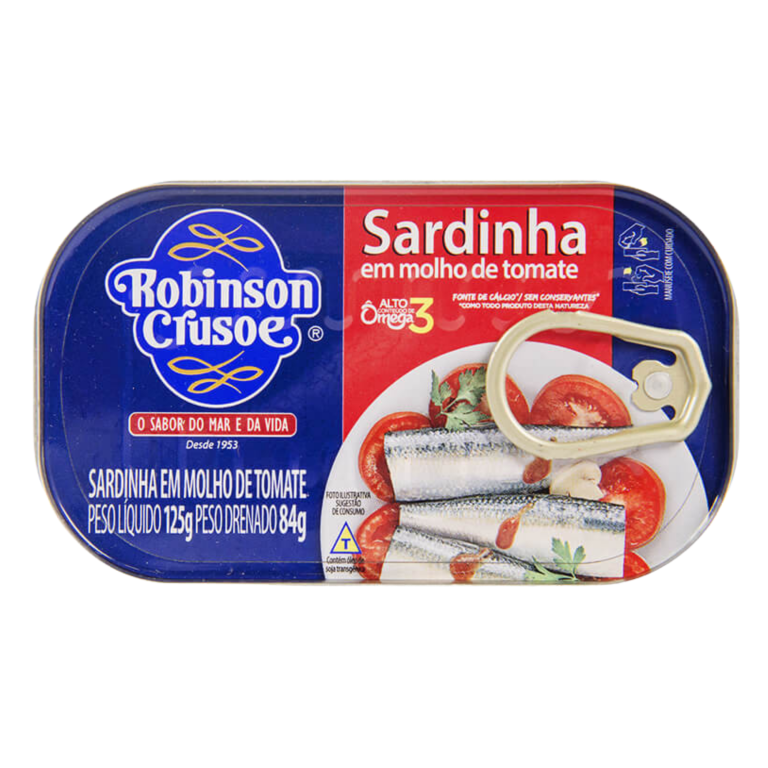 SARDINHA ROBINSON CROSUE MOLHO DE TOMATE 125G