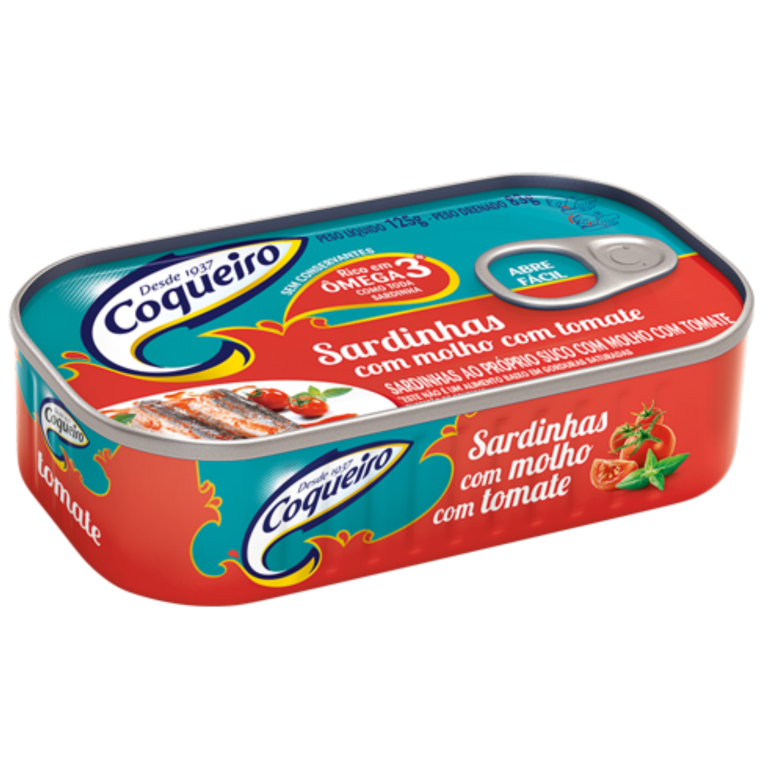 SARDINHA COQUEIRO MOLHO DE TOMATE 125G