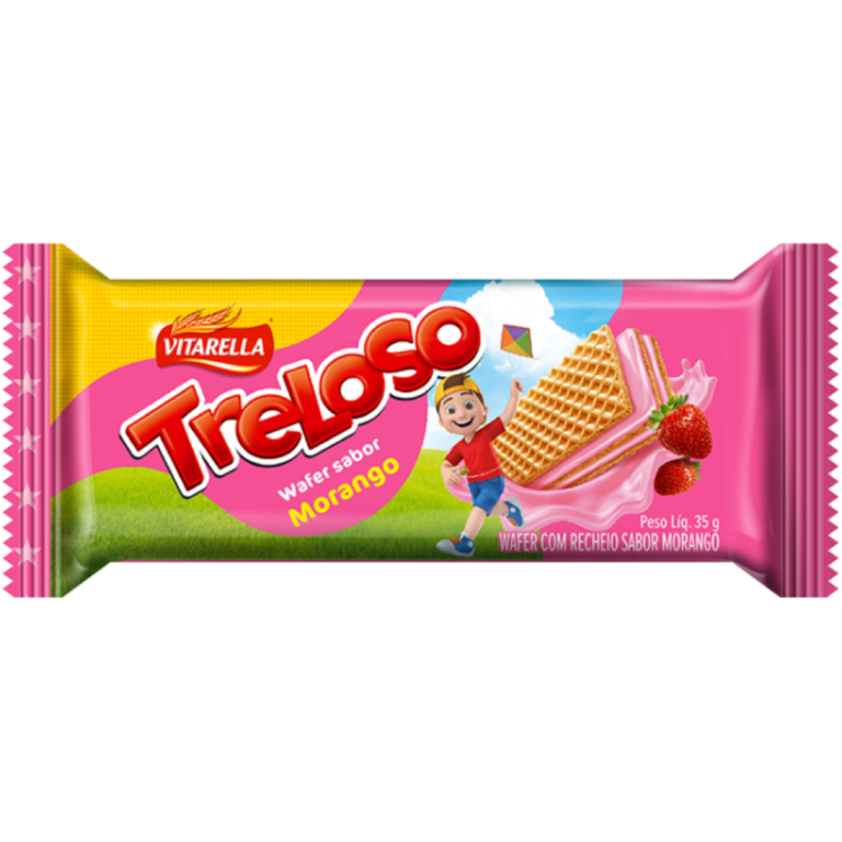 WAFER VITARELLA TRELOSO MORANGO 35G