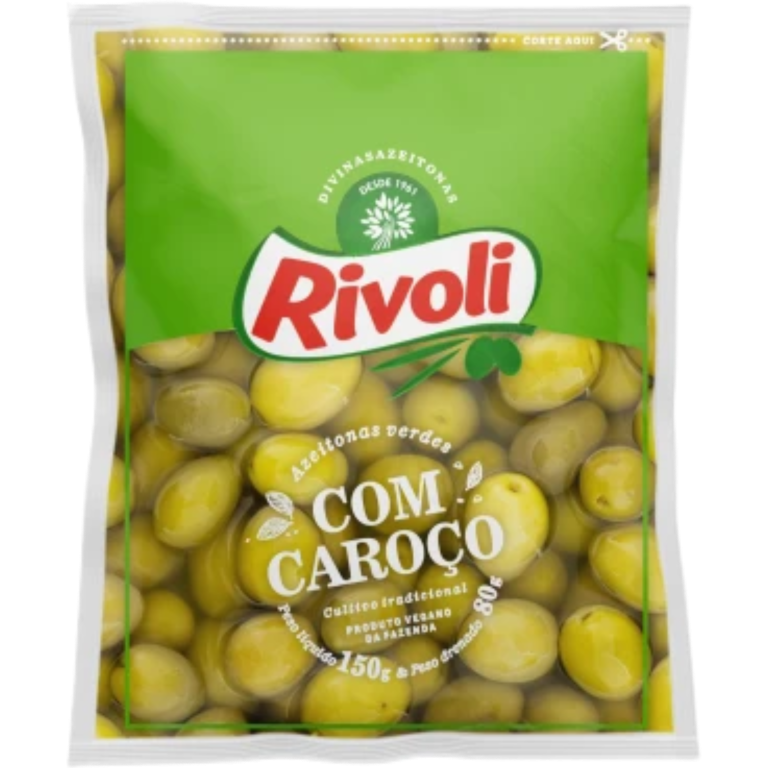 AZEITONA RIVOLI COM CAROCO SACHET 150G