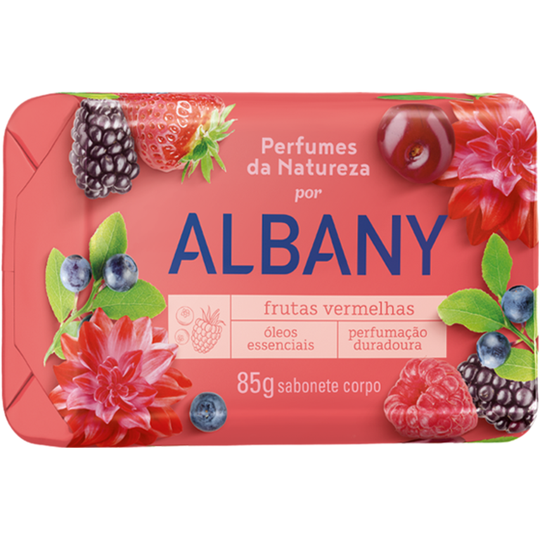 SABONETE ALBANY FRUTAS VERMELHAS 85G