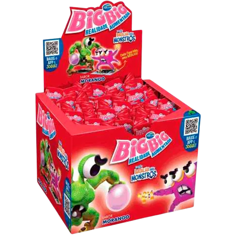 CHICLE ARCOOR BIG BIG MORANGO 315G