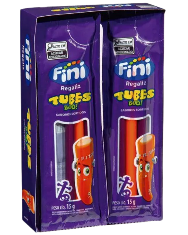 REGALIZ TUBES BOO SORTIDO FINI 15G