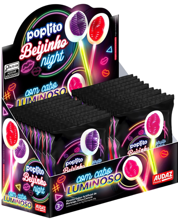 PIRULITO AUDAZ POPLITO BEIJINHO NIGHT 288G