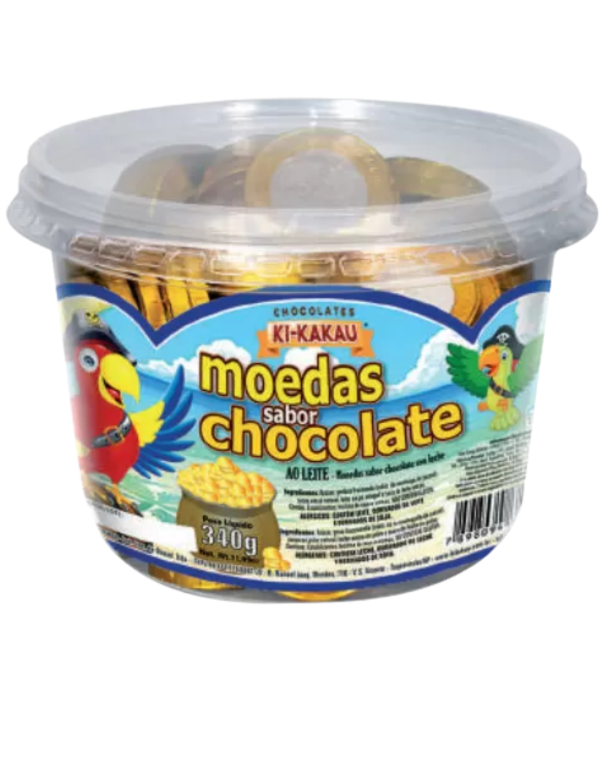 MOEDAS SABOR CHOCOLATE KI-KAKAU 340G