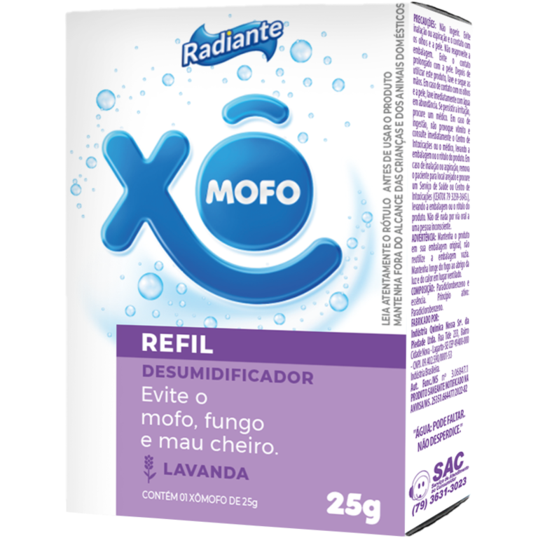 ANTI MOFO RADIANTE XO MOFO REFIL LAVANDA 2X25G