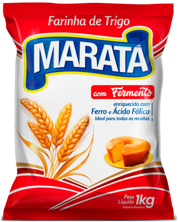 FARINHA DE TRIGO MARATA COM FERMENTO 1KG