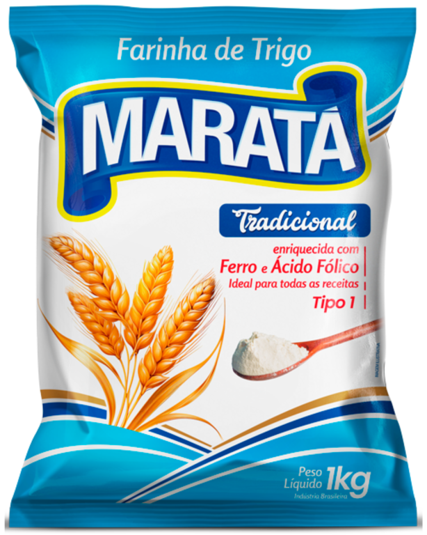 FARINHA DE TRIGO MARATA SEM FERMENTO 1KG