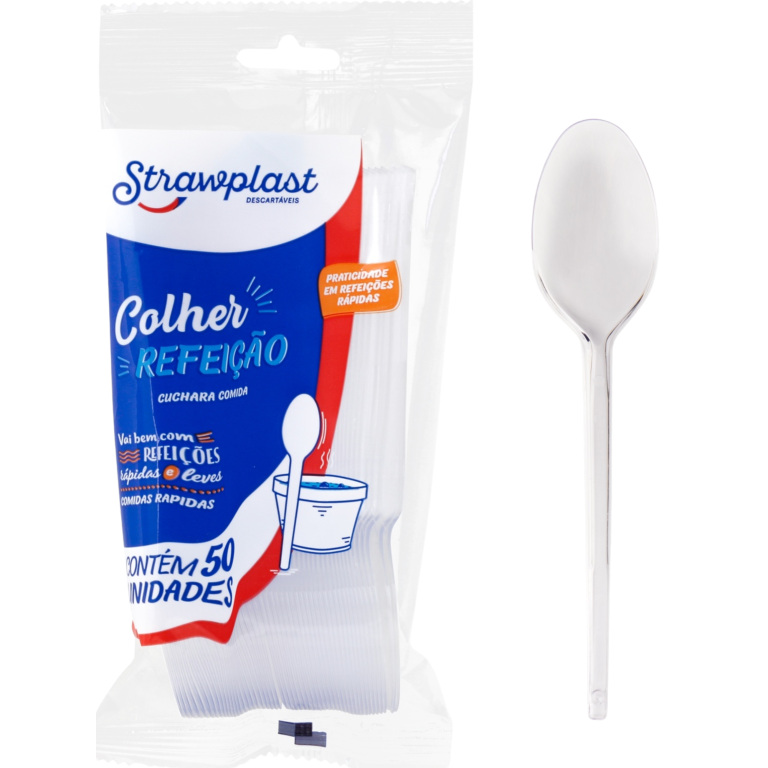 COLHER STRAWPLAST REFEICAO CRISTAL REF: 386