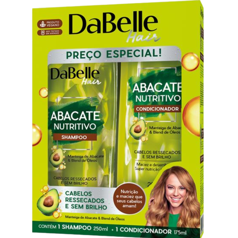 SHAMPOO + COND. DABELLE ABACATE NUTRITIVO 425ML
