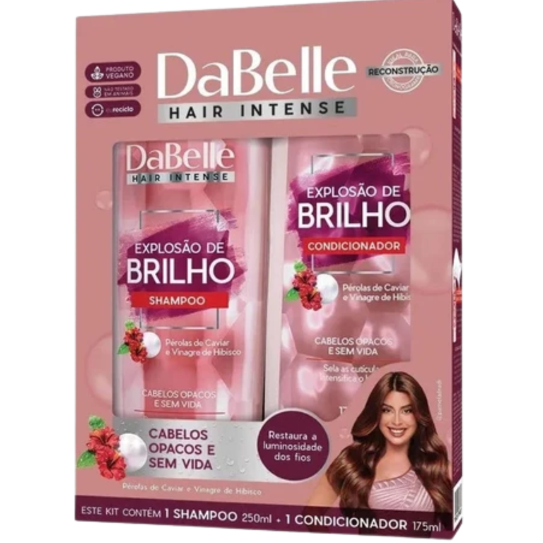 SHAMPOO + COND. DABELLE EXPLOSAO DE BRILHO 425ML