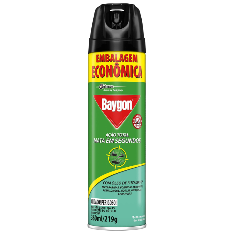 INSETICIDA BAYGON ACAO TOTAL COM OLEO DE EUCALIPTO 360ML