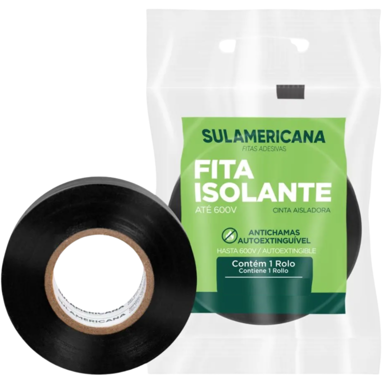 FITA ISOLANTE SULAMERICANA ANTI CHAMAS 18MMX5MT