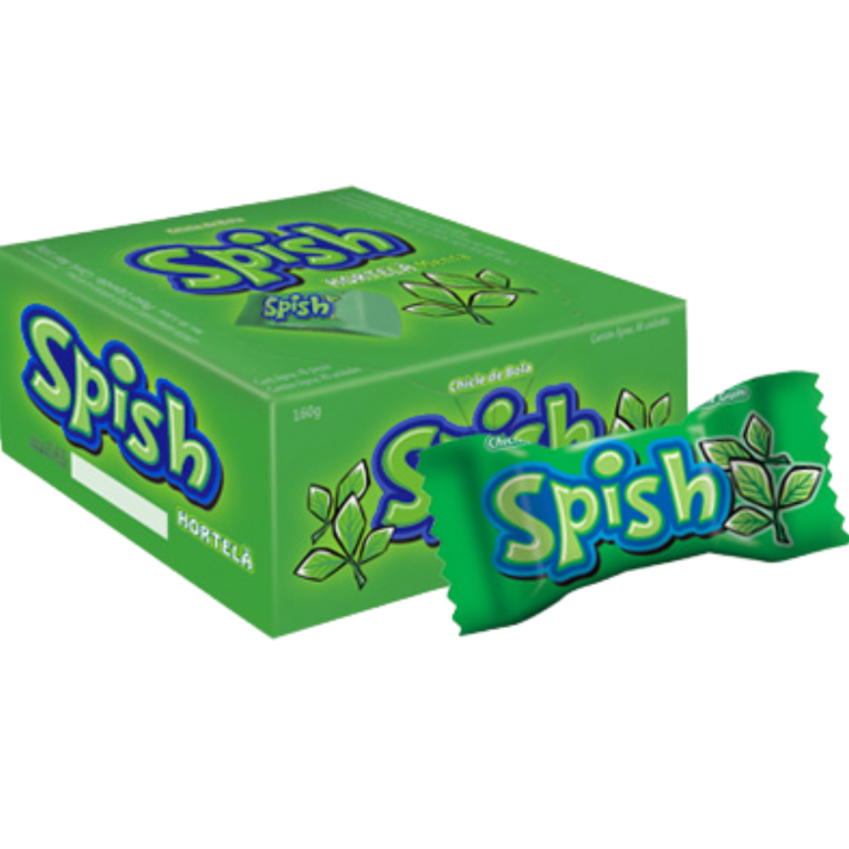 CHICLE SPISH HORTELA 160G