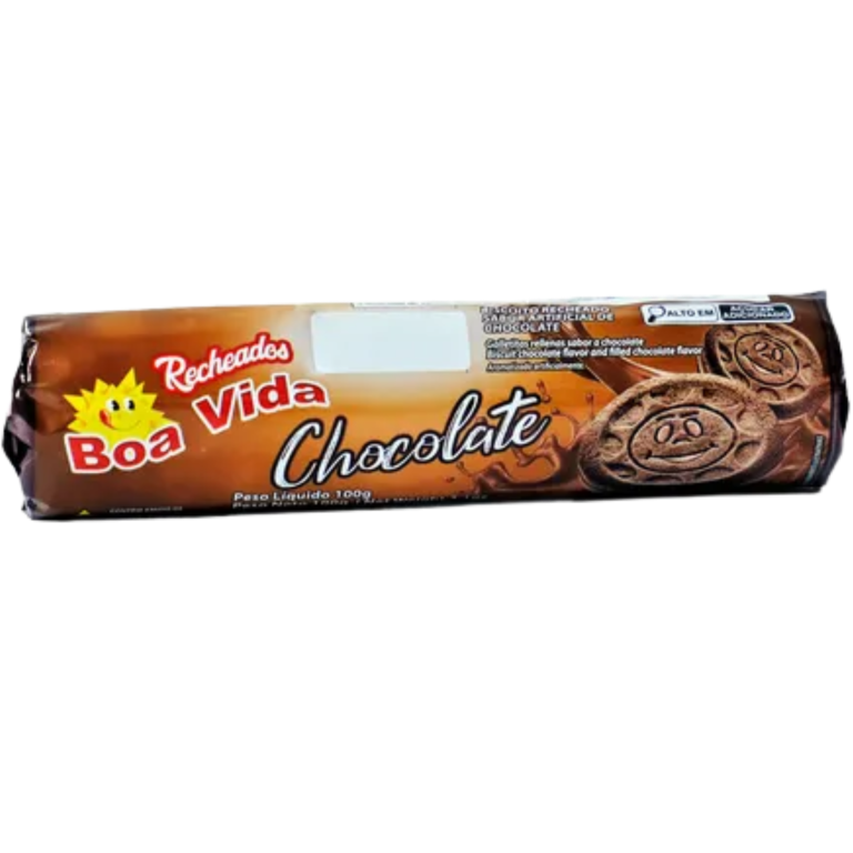 BISCOITO BOA VIDA RECHEADO CHOCOLATE 120G